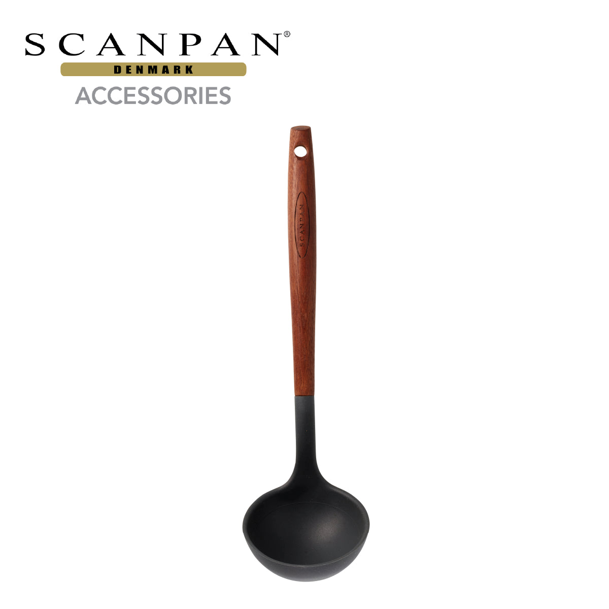 スキャンパン 31cm シリコンスープレードル Silicone/Carbonized Ash