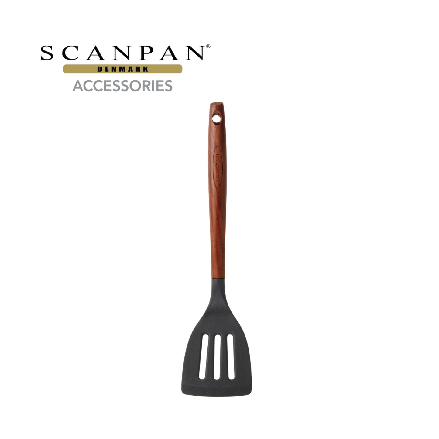 SCANPAN 31cm シリコンフライ返し フライターナー Silicone/Carbonized Ash