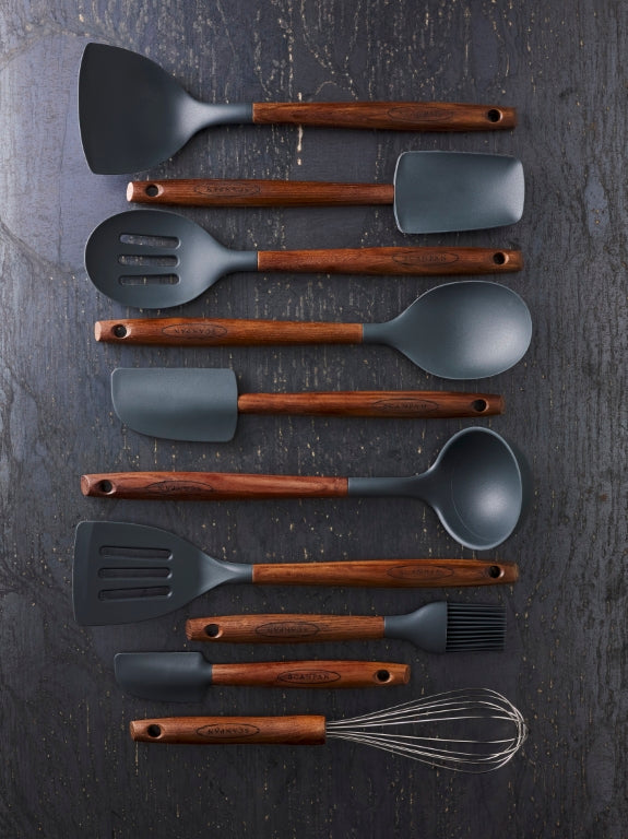 SCANPAN 31cm シリコンフライ返し フライターナー Silicone/Carbonized Ash